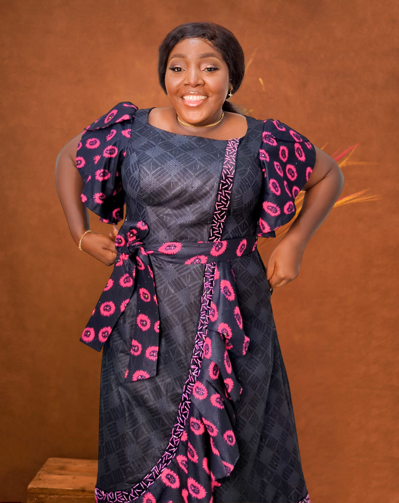 Asake Ankara Gown