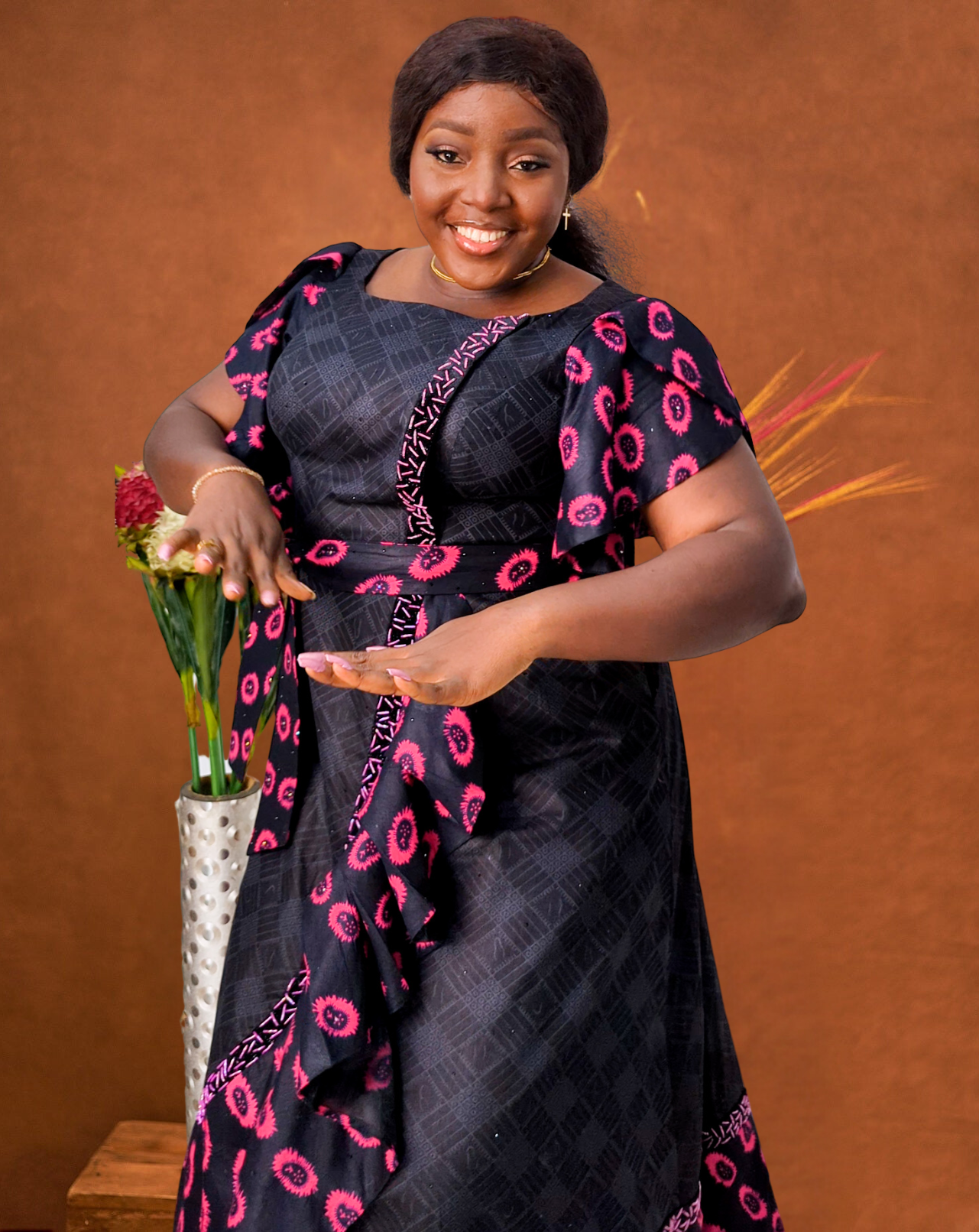 Asake Ankara Gown