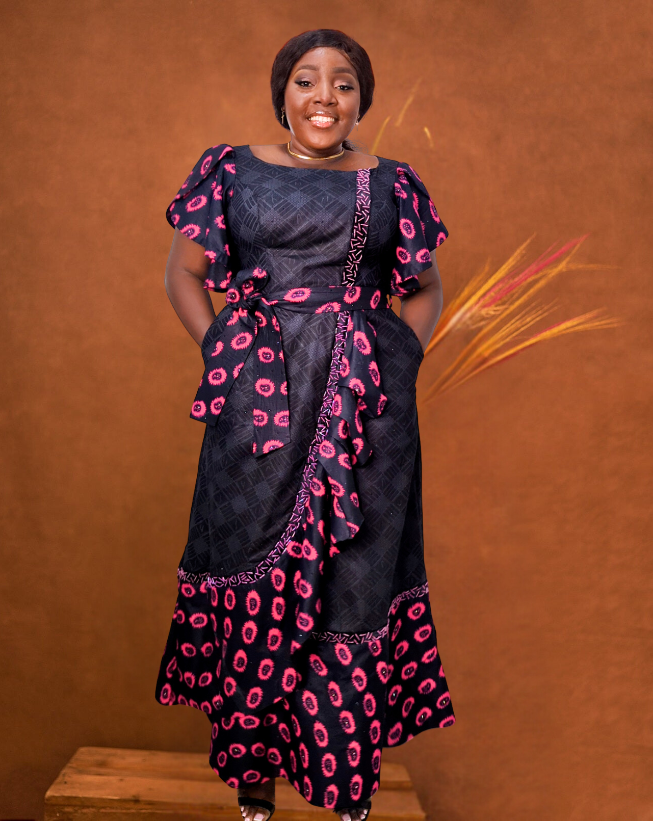 Asake Ankara Gown